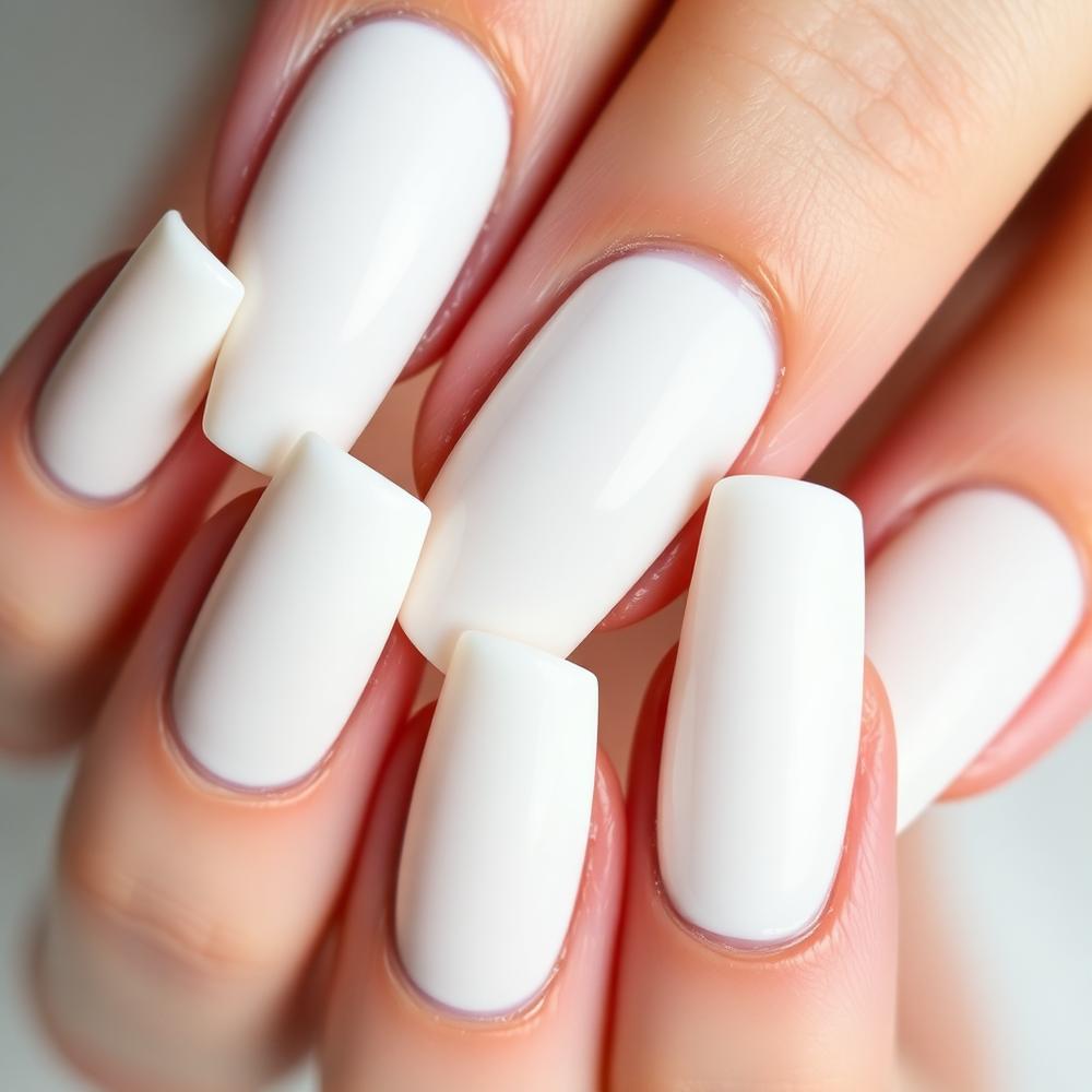 Nail art detail — floral inlay
